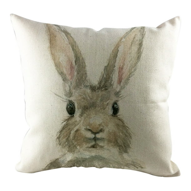Easter Sofa Bed Home Decoration Festival Pillow Case Cotton Linen Cushion Covers Pillowcases Throw Pillow Cases I, 45cmX45cm Clearance